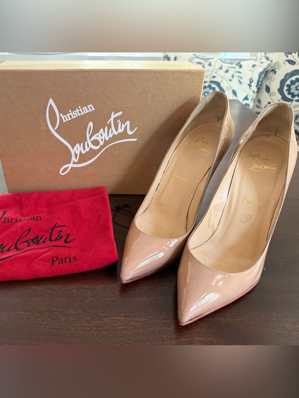 Christian Louboutin Patent Leather Pigalle Follies 100mm